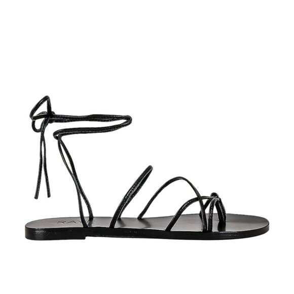 RAYE Spur Sandals in Black 8.5 with Box Womens wrap flats - Picture 9 of 9